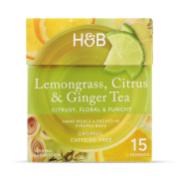 Holland & Barrett Lemongrass, Citrus & Ginger Tea 15 Tea Bags